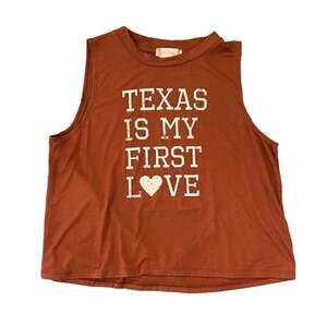 NWT Altar'd State University of Texas "Texas is my First Love"  Tank Top